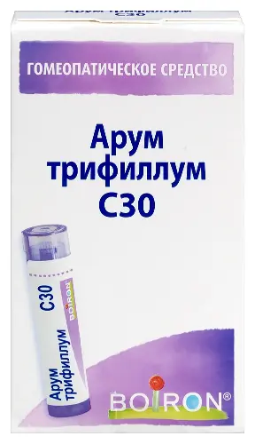 Арум трифиллум C30, гранулы гомеопатические, 4 г, 1 шт. фото