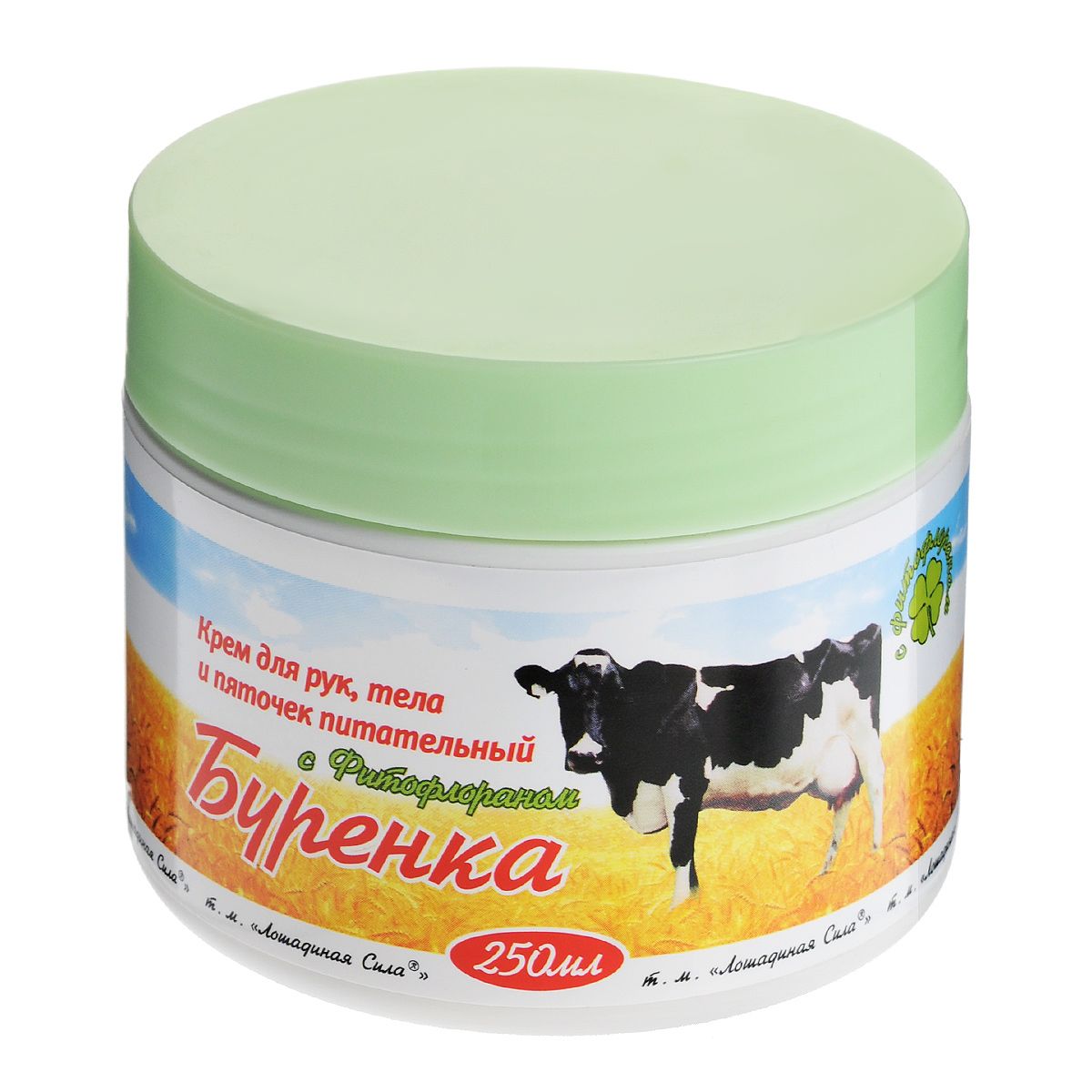 Лошадиная сила Крем Буренка для рук, тела и пяточек питательный, крем для наружного применения, 250 мл, 1 шт. фото