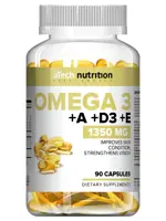 Atech nutrition Омега-3 с витаминами A, D3, E, капсулы, 90 шт. фото 