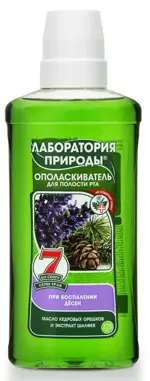 Лаборатория природы  При воспалении десен, ополаскиватель полости рта, 275 мл, 1 шт, кедр + шалфей фото