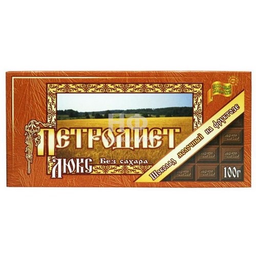 Петродиет Люкс шоколад черный на фруктозе, 100 г, 1 шт. фото