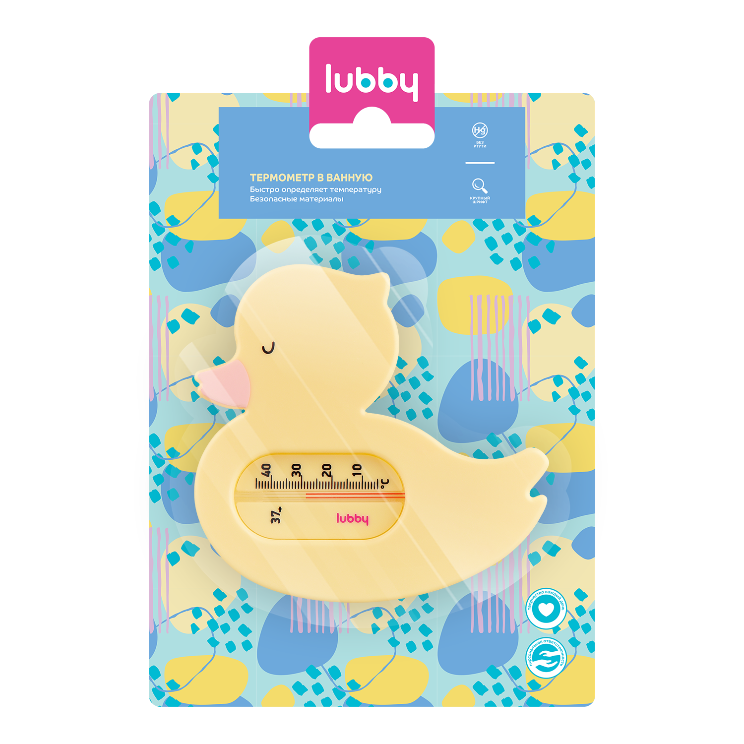 Lubby Термометр для воды Уточка, 1 шт, арт. 15847 фото