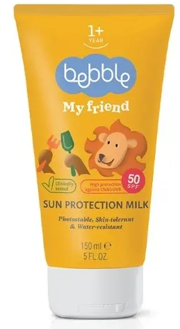 Bebble my friend молочко солнцезащитный spf 50, молочко для тела, 150 мл, 1 шт. фото