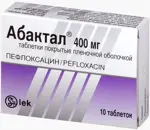 Абактал, 400 мг, таблетки, покрытые пленочной оболочкой, 10 шт. фото