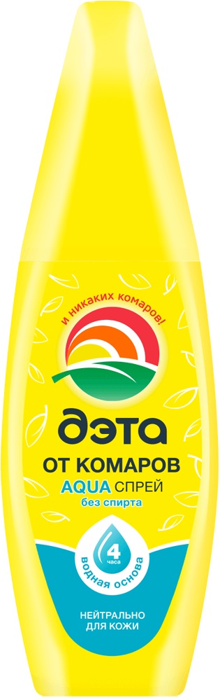 Дэта Aqua спрей от комаров, спрей, 100 мл, 1 шт. фото