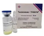 Теноксикам-тривиум, 20 мг, лиофилизат для приготовления раствора для внутривенного и внутримышечного введения, 1 шт, в комплекте с растворителем фото