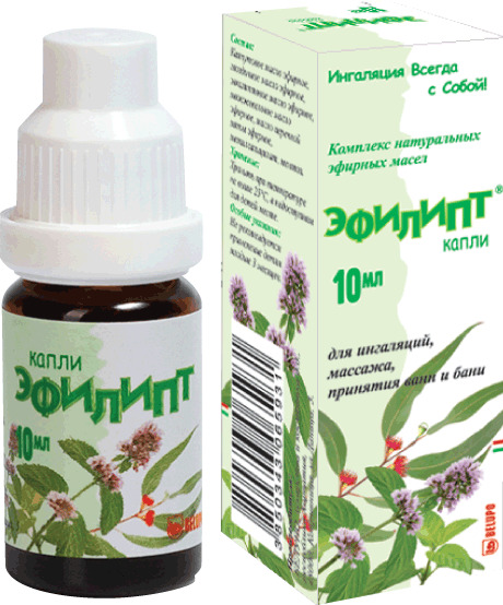 Эфилипт, капли для ингаляций, 10 мл, 1 шт. фото