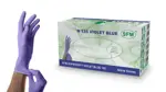 SFM Supersoft Перчатки смотровые нитриловые неопудренные текстурированные, Extra Large XL, пара, 100 шт, фиолетово-голубого цвета фото 3