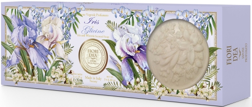 Fiori Dea Мыло туалетное Ирис и Глициния, набор, 125 г, 3 шт. фото