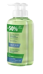 Ducray Extra-Doux Шампунь защитный для частого применения, шампунь, 400 мл, 2 шт. фото