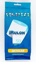 Бумага туалетная влажная Mon Rulon, 50 шт, для детей фото