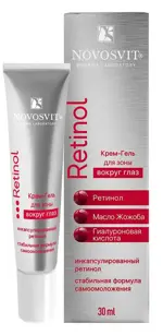 Novosvit крем-гель для зоны вокруг глаз ретинол, крем, 30 мл, 1 шт. фото 