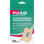 Fixaid Elastic Classic Лейкопластыри бактерицидные, 1.9 см х 7.2 см, лейкопластырь, 20 шт, телесный, тканевая основа фото