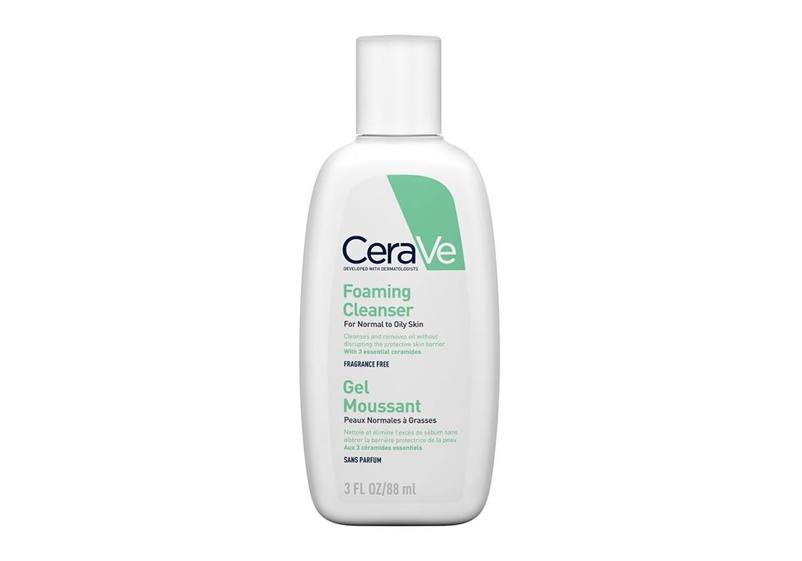 CeraVe Очищающий гель для кожи лица и тела, гель для умывания, 88 мл, 1 шт, для нормальной и жирной кожи фото