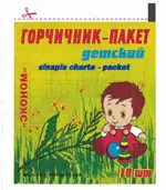 Горчичник-пакет  Эконом, порошок для наружного применения, 10 шт, детский фото