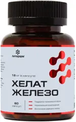 Летофарм Железо хелат, 368 мг, капсулы, 60 шт. фото