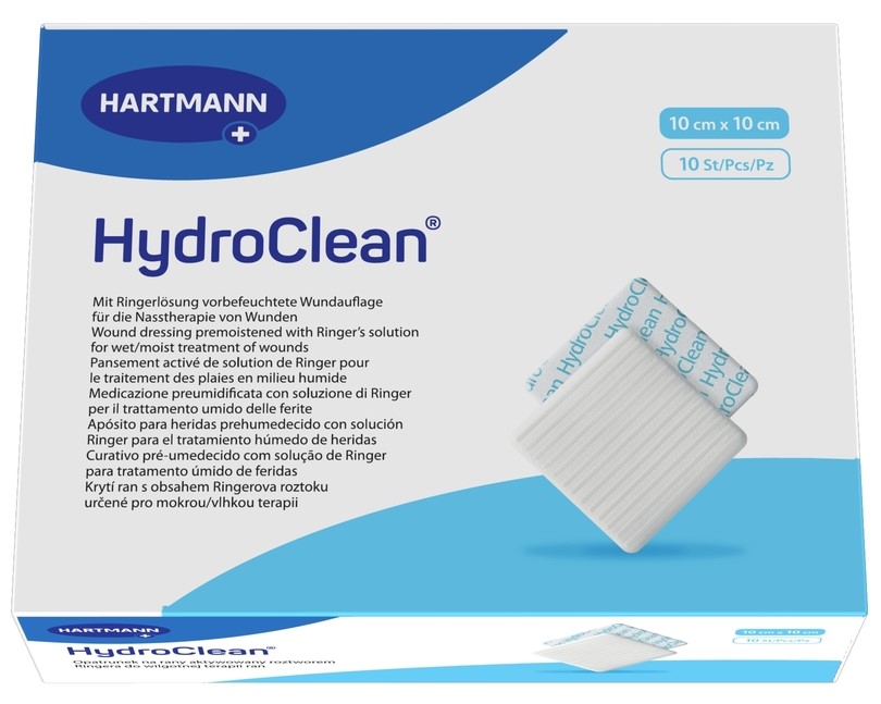 Hydroclean Повязка гидроактивная для заживления ран во влажной среде, 10 см х 10 см, повязка стерильная, 10 шт. фото