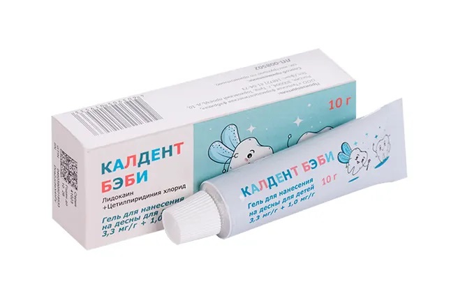 Калдент бэби, 0.33%+0.1%, гель стоматологический, 10 г, 1 шт. фото