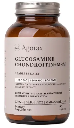 Agorax глюкозамин хондроитин+МСМ, таблетки, 90 шт. фото