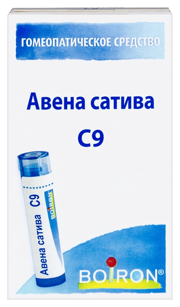 Авена сатива С9, гранулы гомеопатические, 4 г, 1 шт. фото