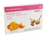 Биафишенол рыбий жир с маслом чеснока и льна, капсулы, 100 шт. фото