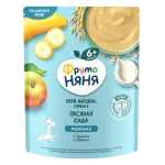 Фрутоняня каша молочная овсяная, каша, 200 г, 1 шт, яблоко + банан фото