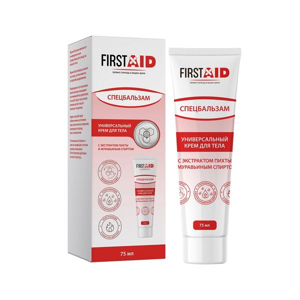 Ферстэйд Спецбальзам Крем для тела с экстрактом пихты и муравьиным спиртом, крем для тела, 75 мл, 1 шт. фото
