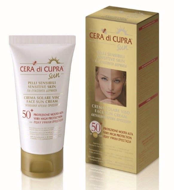 Cera di cupra крем солнцезащитный для лица, крем для лица, 75 мл, 1 шт, SPF 50+ фото