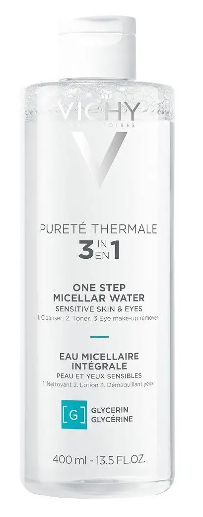 Vichy Purete Thermale Мицеллярная вода с минералами, мицеллярная вода, 400 мл, 1 шт, для чувствительной кожи фото