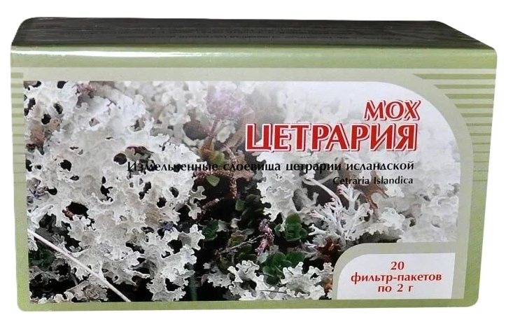 Цетрария (Исландский мох), фиточай, 2 г, 20 шт. фото