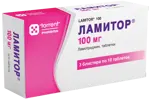 Ламитор, 100 мг, таблетки, 30 шт. фото