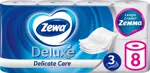 Zewa delux Туалетная бумага трехслойная белая, 8 шт. фото