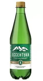 Вода минеральная Ессентуки-4, лечебно-столовая газированная вода, 0.5 л, 1 шт, в пластиковой бутылке фото