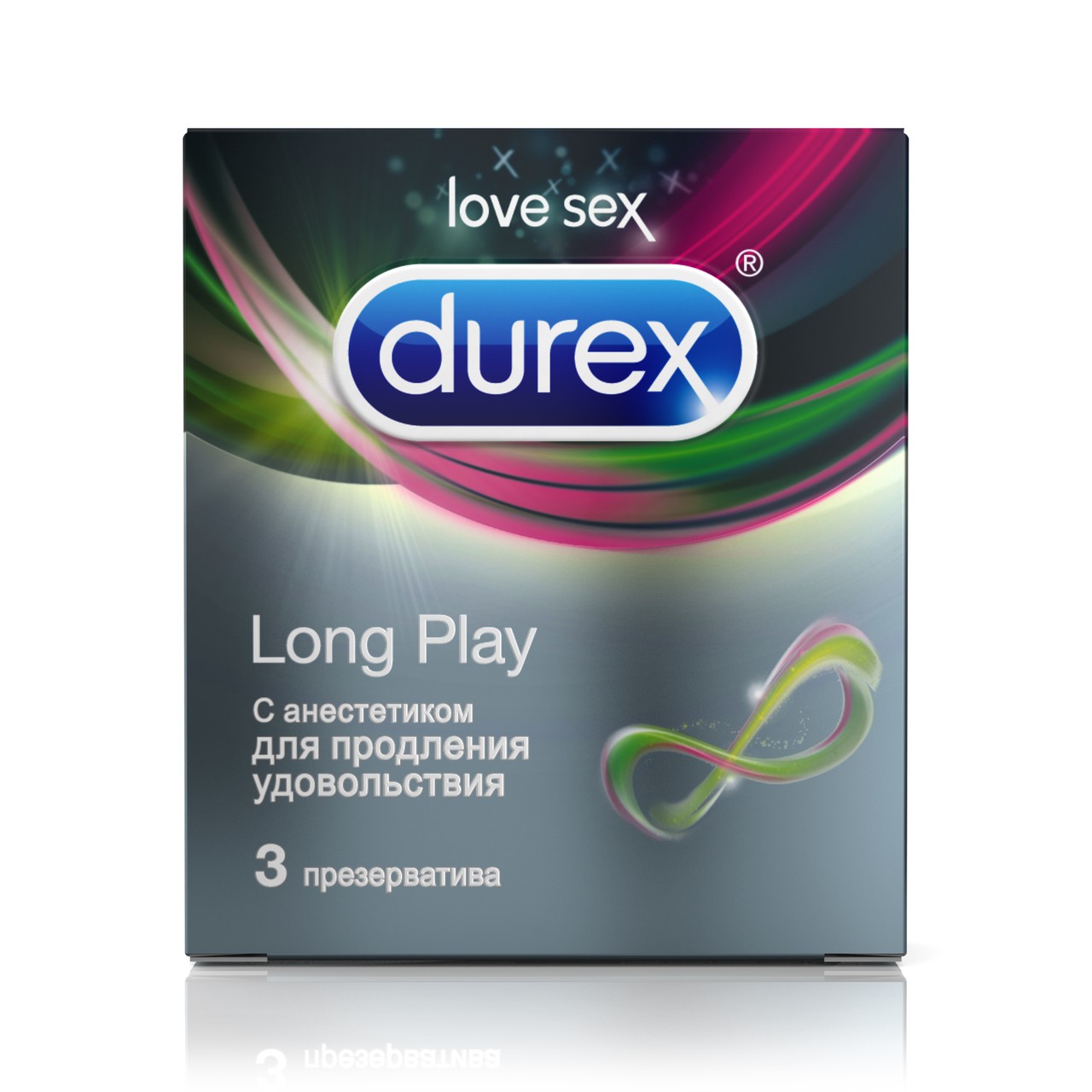 Durex Long Play презерватив с анестетиком, презерватив, 3 шт, гладкие фото