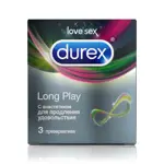 Durex Long Play презерватив с анестетиком, презерватив, 3 шт, гладкие фото