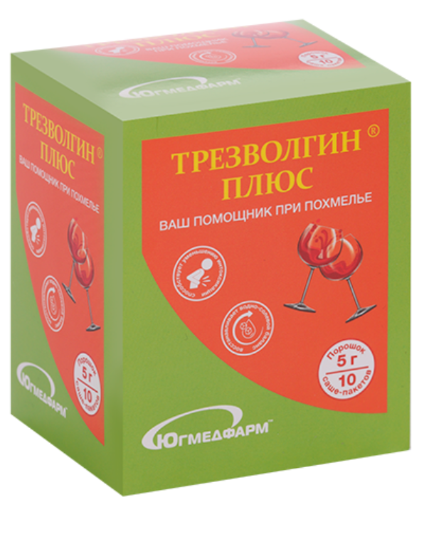 Трезволгин Плюс, порошок для приготовления раствора для приема внутрь, 5 г, 10 шт. фото