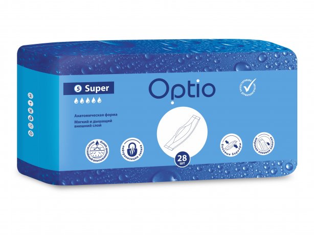Оптио Прокладки урологические Супер, 28 шт, для мужчин фото