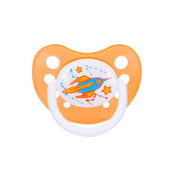 Курносики пустышка латексная ортодонтическая, 1 шт, Ракета, 3 мес+, арт. 13073 фото