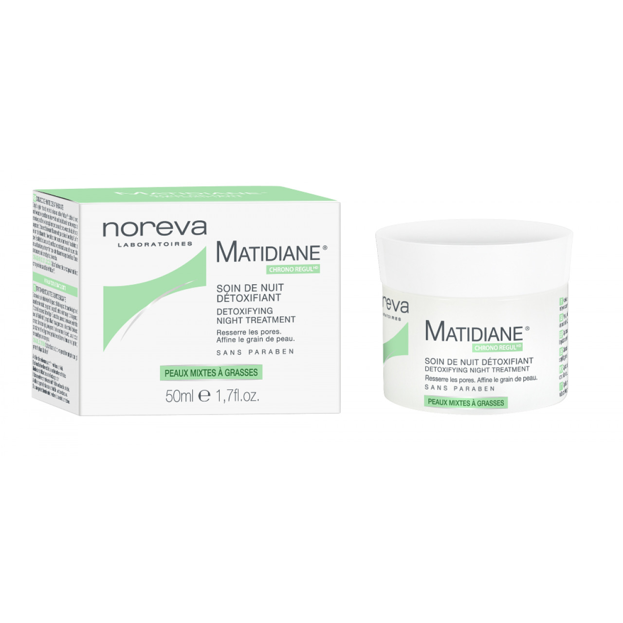 Noreva Matidiane Ночной детокс-уход, крем для лица, 50 мл, 1 шт. фото
