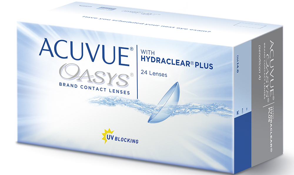 Acuvue Oasys with Hydraclear plus Линзы контактные Двухнедельные, BC=8,4 d=14,0, 24 шт, D(-2.25), стерильно фото