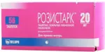 Розистарк, 20 мг, таблетки, покрытые пленочной оболочкой, 56 шт. фото