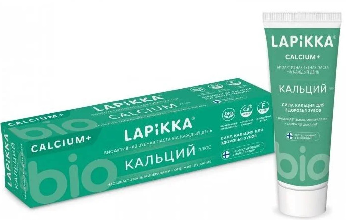 Lapikka Зубная паста Кальций Плюс, паста зубная, 94 г, 1 шт. фото