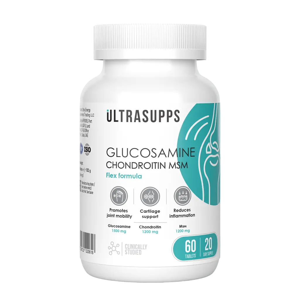 Ультрасаппс Глюкозамин Хондроитин МСМ комплекс для суставов Флекс формула, таблетки, 60 шт. фото
