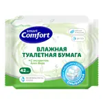 Smart Comfort Туалетная бумага влажная, 42 шт, алоэ вера фото
