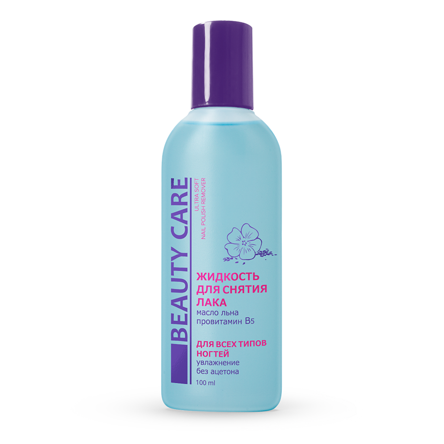 BC Жидкость для снятия лака без ацетона Увлажняющая, жидкость для снятия лака, 100 мл, 1 шт, с маслом льна фото