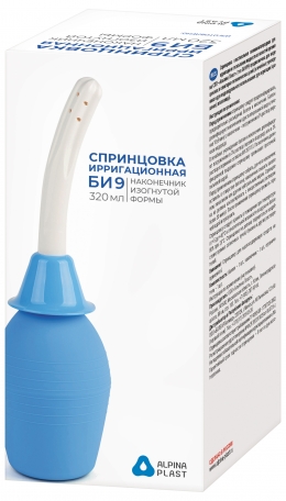 Спринцовка Альпина Пласт БИ9, 320 мл, 1 шт, с насадкой гинекологической фото