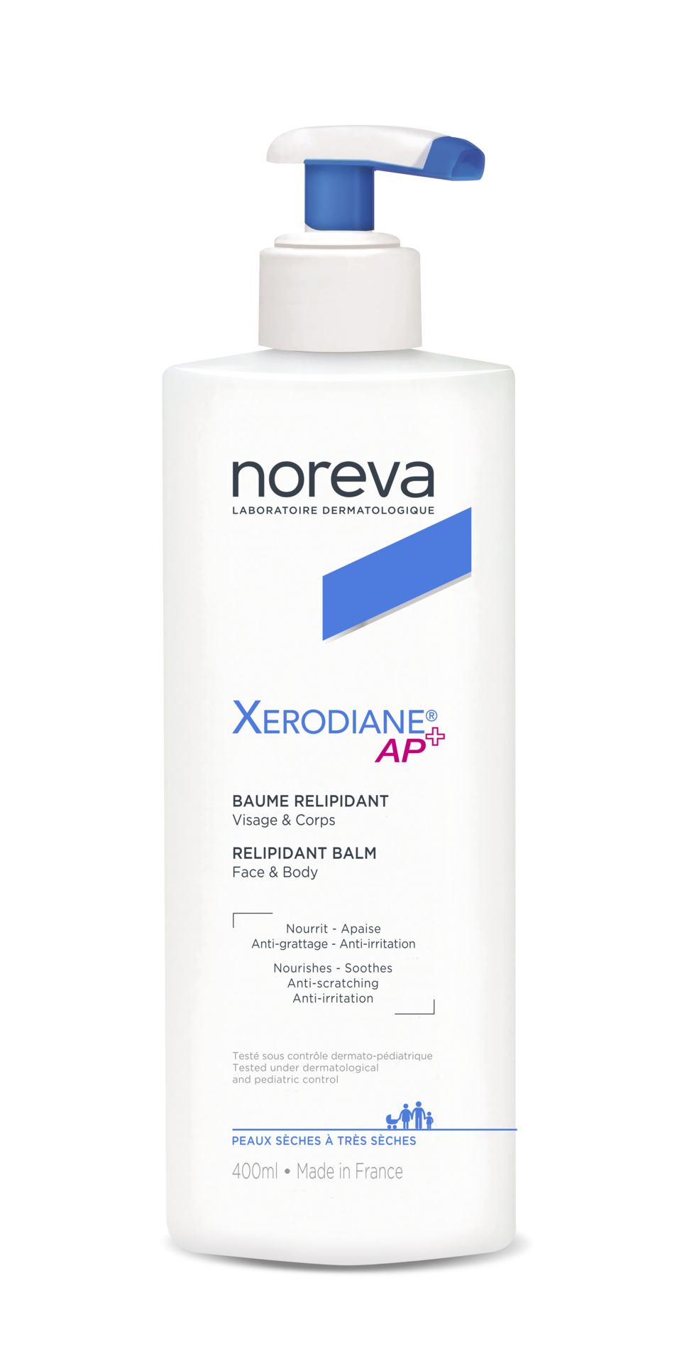 Noreva Xerodiane AP+ бальзам питательный для ухода за сухой и очень сухой кожей, бальзам для тела, 400 мл, 1 шт. фото