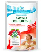 Санаторий дома соль для ванн Сакская Фитоактивная, соль для ванн, 530 г, 1 шт. фото 