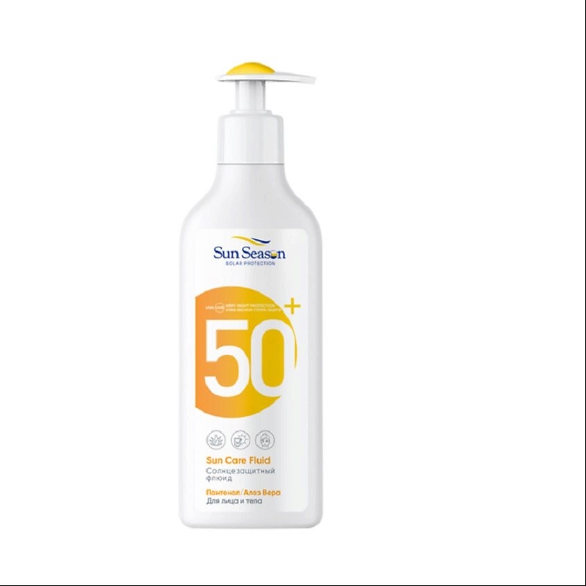 Sun Season солнцезащитный флюид, 140 мл, 1 шт, SPF 50+ фото