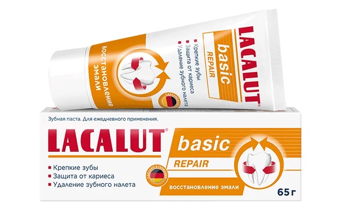 Lacalut basic repair Зубная паста, паста зубная, 65 г, 1 шт. фото